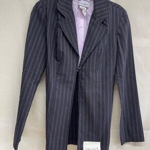Women's pinstriped suit jacket